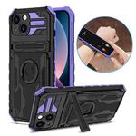 ENKAY Armor Wristband Phone Case for iPhone 13(Purple)