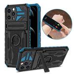ENKAY Armor Wristband Phone Case for iPhone 13 Pro Max(Blue)