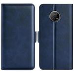 For Nokia G300 Dual-side Magnetic Buckle Leather Phone Case(Dark Blue)