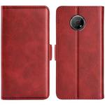 For Nokia G300 Dual-side Magnetic Buckle Leather Phone Case(Red)
