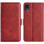 For Samsung Galaxy A03 Core Dual-side Magnetic Buckle Leather Case(Red)