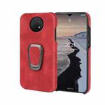 For Nokia G10 Ring Holder PU Phone Case(Red)
