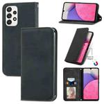 For Samsung Galaxy A33 5G Retro Skin Feel Magnetic Leather Case(Black)