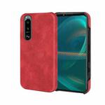 For Sony Xperia 5 III Ring Holder PU Phone Case(Red)