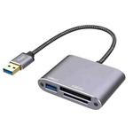 3 in 1 USB3.0 to USB/XQD/SD Card Reader