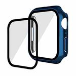 For Apple Watch Series 8 / 7 41mm ENKAY Hat-Prince 2 in 1 PC Frame + 9H Tempered Glass Case(Royal Blue)