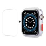 ENKAY  TPU Case  + Full Coverage PET Screen Protector For Apple Watch Series 8 / 7 45mm(Translucent)