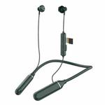 K1688 Neck-mounted Noise Cancelling IPX5 Sports Bluetooth Headphone(Green)