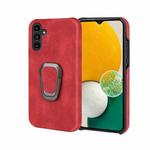 Ring Holder PU Phone Case For Samsung Galaxy A13 5G(Red)