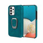 Ring Holder PU Phone Case For Samsung Galaxy A53 5G(Cyan)