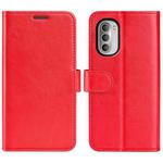 For Motorola Moto G51 5G R64 Texture Single Leather Phone Case(Red)