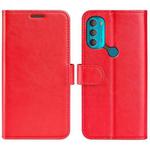 For Motorola Moto G71 5G R64 Texture Single Leather Phone Case(Red)
