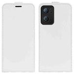 For OPPO Reno7 5G / Find X5 Lite R64 Texture Vertical Flip Leather Phone Case(White)
