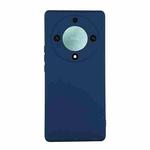 For Honor Magic5 Lite / X9A ENKAY Hat-Prince Liquid Silicone Shockproof Soft Phone Case(Dark Blue)