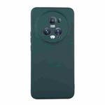 For Honor Magic5 Pro ENKAY Hat-Prince Liquid Silicone Shockproof Soft Phone Case(Dark Green)