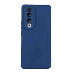 For Honor 90 ENKAY Hat-Prince Liquid Silicone Shockproof Soft Phone Case(Dark Blue)