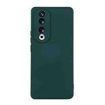 For Honor 90 ENKAY Hat-Prince Liquid Silicone Shockproof Soft Phone Case(Dark Green)