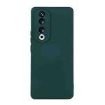 For Honor 90 ENKAY Liquid Silicone Soft Shockproof Phone Case(Dark Green)