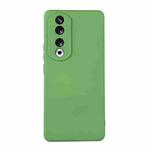 For Honor 90 Pro ENKAY Hat-Prince Liquid Silicone Shockproof Soft Phone Case(Light Green)
