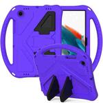 For Samsung Galaxy Tab A8 10.5 2021 X200 / X205 EVA Shockproof Tablet Case with Holder(Purple)