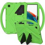 For Samsung Galaxy Tab A8 10.5 2021 X200 / X205 EVA Shockproof Tablet Case with Holder(Green)