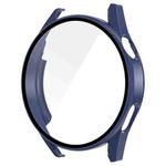 For Huawei Watch GT 3 46mm ENKAY Matte PC Frame + Tempered Glass Protector Case(Dark Blue)