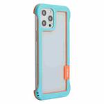 For iPhone 12 Pro Max ENKAY Frameless Hollow Shockproof PC Case(Blue)
