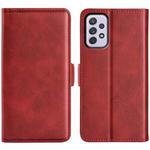 For Samsung Galaxy A73 5G Dual-side Magnetic Buckle Leather Case(Red)