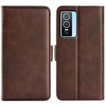 For vivo Y76 5G / Y76S 5G / Y74S Dual-side Magnetic Buckle Leather Case(Brown)