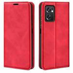 For OPPO Reno7 SE 5G Retro-skin Magnetic Suction Leather Case(Red)