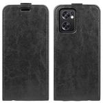 For OPPO Reno7 SE 5G R64 Texture Vertical Flip Leather Case(Black)