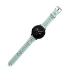 For Samsung Galaxy Watch4 44mm Silicone Hollowed-Out Printed Watch Band(Light Blue)