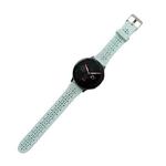 For Samsung Galaxy Watch Active2 44mm Silicone Hollowed-Out Printed Watch Band(Light Blue)