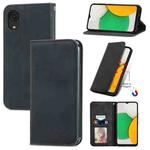 For Samsung Galaxy A03 Core Retro Skin Feel Magnetic Leather Phone Case(Black)
