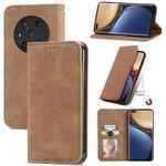 For Honor Magic3 Retro Skin Feel Magnetic Horizontal Flip Leather Phone Case(Brown)