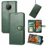 For Nokia G300 Solid Color Leather Buckle Phone Case(Green)