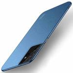 For Samsung Galaxy S21 Ultra 5G MOFI Fandun Series Frosted Ultra-thin PC Hard Phone Case(Blue)