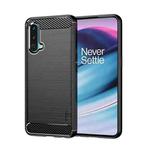 For OnePlus Nord CE 5G MOFI Gentleness Brushed Carbon Fiber Soft TPU Case(Black)