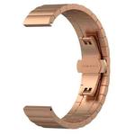 For Huawei Fit Mini One Bead Metal Steel Watch Band(Rose Gold)