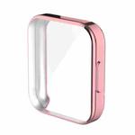 For Xiaomi Redmi Watch 2 Lite Electroplated TPU Full-Enclosed Protective Case(Rose Pink)