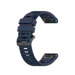 For Garmin Fenix 7 Silicone Watch Band(Blue)
