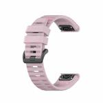 For Garmin Fenix 6 GPS Silicone Watch Band(Rose Pink)