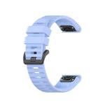 For Garmin Fenix 5 Silicone Watch Band(Lighe Blue)