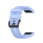 For Garmin Fenix 7X 26mm Silicone Watch Band(Light blue)
