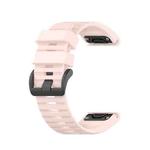 For Garmin Fenix 3 Sapphire Version 26mm Silicone Watch Band(Light pink)