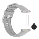 For Polar Vantage V2 Silicone Solid Color Sports Strap(Gray)