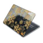 ENKAY Vintage Pattern Series Laotop Protective Crystal Case For MacBook Pro 16.2 inch A2485 2021/A2880 2023(Golden Snowflake)
