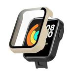For Xiaomi Mi Watch Lite PC+ Toughened Film Protective Case(Lvory)
