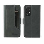 For Samsung Galaxy A52  5G / 4G Dual Buckle Card Wallet Calf Leather Phone Case(Green)