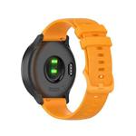 For Samsung Galaxy Watch3 45MM 22mm Checkered Silicone Watch Band(Yellow)